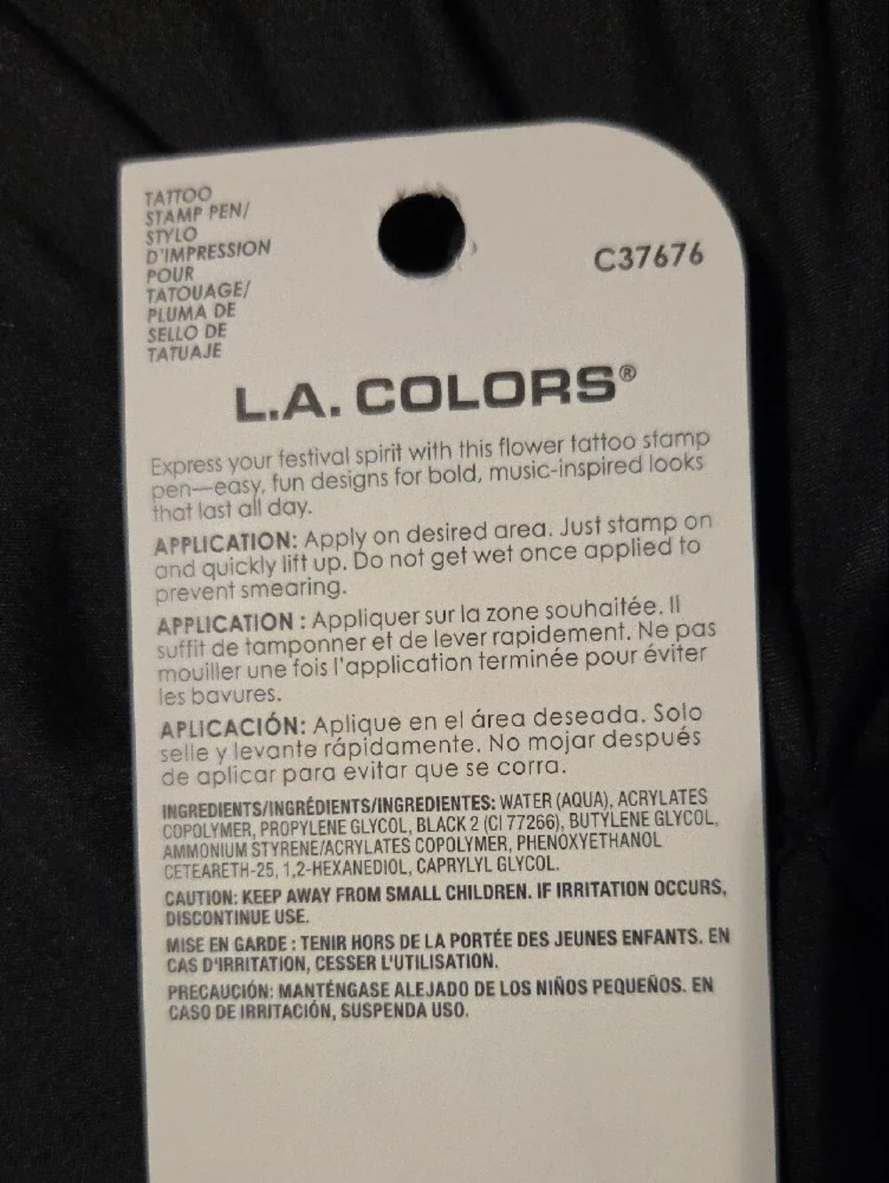 L.A. Colors teal stamp